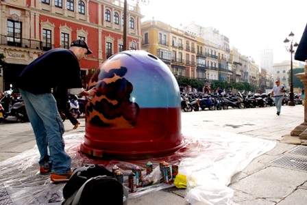 graffitis contenedores