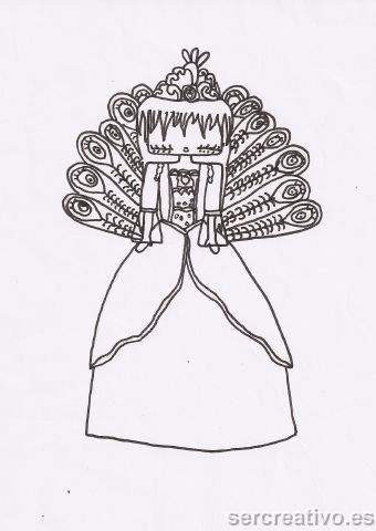 Princesa para colorear
